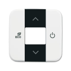 Busch-Jaeger 6220-0-0106 support pour capteur et couvre-pied Noir, Blanc