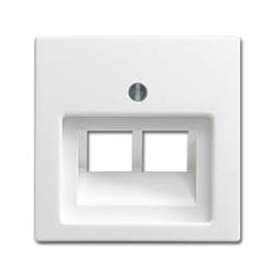 Busch-Jaeger 1803-02-914 Plaque de commutation et obturateur Blanc