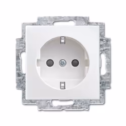 Busch-Jaeger 2013-0-5382, CEE 7/3, Argent, Blanc, 250 V, 16 A