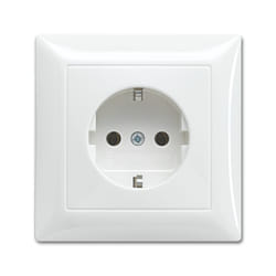 Busch-Jaeger 4011395191323 prise de courant Type F Blanc