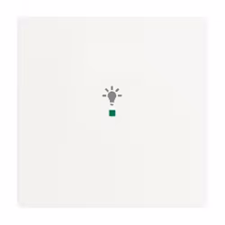 Busch-Jaeger 6231-10-884, Blanc, Thermoplastique, Sans vis, Busch-Jaeger, Mat, Plaque frontale
