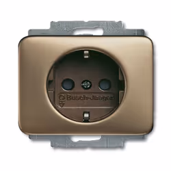 Busch-Jaeger 2013-0-4466, CEE 7/3, 2P+E, Bronze, 250 V, 16 A, 70 mm