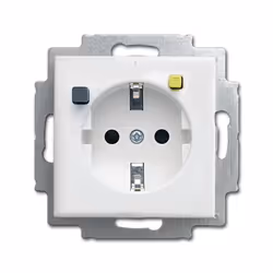 Busch-Jaeger 3116-0-0663, CEE 7/3, Argent, Blanc, 250 V, 16 A, -25 - 40 °C