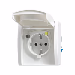 Busch-Jaeger 3120 EUGB-44, Type F, Blanc, IP44, CE, 230 V, 16 A