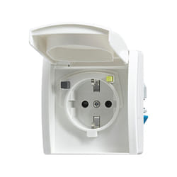Busch-Jaeger 3120 EUGB-44 prise de courant Type F Blanc