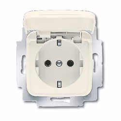 Busch-Jaeger 20 EUK-212, CEE 7/3, 2P+E, Beige, 250 V, 16 A, 71 mm