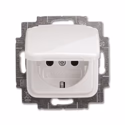 Busch-Jaeger 4011395219201, Type F, 2P+E, Blanc, 250 V, 16 A