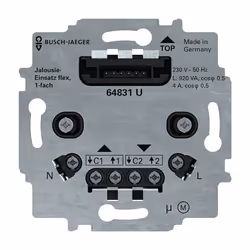 Busch-Jaeger 2CKA006400A0095, Noir, Gris, Thermoplastique, IP20, 230 V, 50/60 Hz, -25 - 55 °C