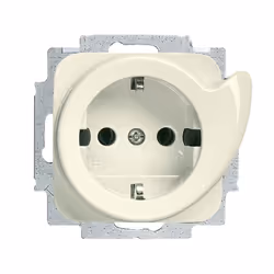 Busch-Jaeger 20 EUCDR-212, CEE 7/3, 2P+E, Beige, 250 V, 16 A, 71 mm
