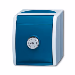 Busch-Jaeger 2083-0-0823, CEE 7/3, 2P+E, Bleu, Blanc, IP44, 250 V, 16 A