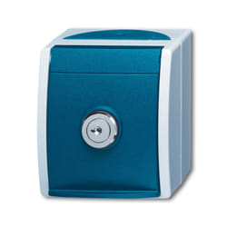 Busch-Jaeger 2083-0-0823 prise de courant CEE 7/3 Bleu, Blanc