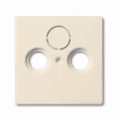 Busch-Jaeger 1743-82, Ivoire, conventionnel, Busch-Jaeger, 0230-0-0250, SAT + TV + Radio, 63 mm