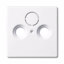 Busch-Jaeger 1743-84, Blanc, conventionnel, Busch-Jaeger, Brillant, SAT + TV + Radio, 63 mm