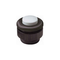 Bouton de sonnette protact plastique noir et blanc