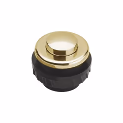 Description Grothe sonnette bouton rond, douille laiton plaqué or protact 340 Go Sonnette rond 11,5 mm Dimensions de l'emball ...