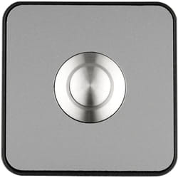 64181 Sonnette optique acier inoxydable, noir - Grothe