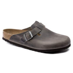Mules Boston Etroite Cuir Gris