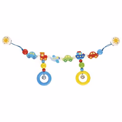 Goki Décoration pour poussette véhicules, Garçon/Fille, Métal, Bois, Multicolore