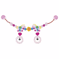 Goki Décoration pour poussette chevaux, Garçon/Fille, Métal, Bois, Multicolore