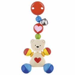 Goki Clip ourson petit cœur, Garçon/Fille, Métal, Bois, Multicolore