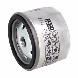 Filtre à huile, turbocompresseur MANN FILTER C 77/7
