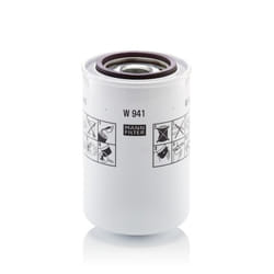 Filtre, système hydraulique de travail MANN-FILTER W 941