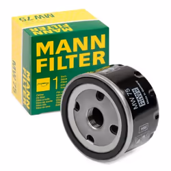 Filtre à huile; MANN-FILTER; 3/4-16 UNF Filtre vissé; pour BMW; 11417673541, 11427673541, 11417673541, 11427673541