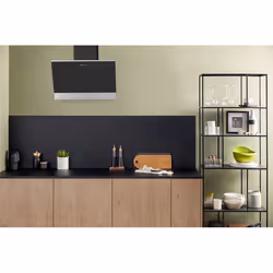 Bauknecht DBHVP 63 LM K hotte Montée au mur Noir, Acier inoxydable B