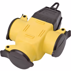Informations techniques Charge admissible (max.) : 16 A Couleur : jaune Indice de protection : IP44 Matériau : caoutchouc Mod ...
