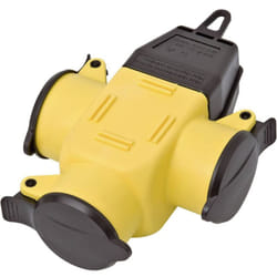 Inter Bär - interBär 9007-006.01 Adaptateur triple caoutchouc 230 v jaune IP44