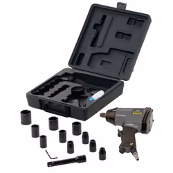 Schneider airsystems SGS-Set 1/2" Base, Douille à choc, Noir, Acier inoxydable, 1/2", 7000 tr/min, 345 N·m, 360 l/min