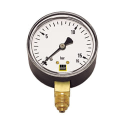 Schneider Airsystems - Manomètre mm-s 50-10b G1/4 Plage de mesure 0-10 bar Boîtier 50 mm vertical DGKE670031