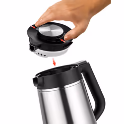 Unold Thermo bouilloire 1,5 L 1800 W Noir, Acier inoxydable - Vue supplémentaire 5