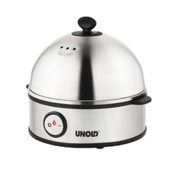 Unold 38626 cuiseur d'oeufs 7 œufs 360 W Noir, Acier inoxydable