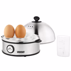Unold 38626 cuiseur d'oeufs 7 œufs 360 W Noir, Acier inoxydable