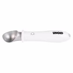 Unold 488990, Cuillère à glace, Plastique, Acier inoxydable, Blanc, Trou d'accroche, Chine, 210 mm