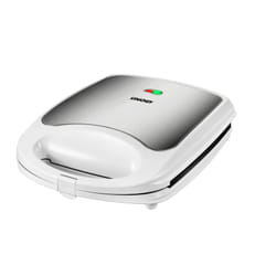 Unold Quadro gaufrier et appareil à croque-monsieur 1100 W Argent, Blanc