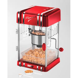Unold Retro machine à popcorn Rouge, Argent 300 W