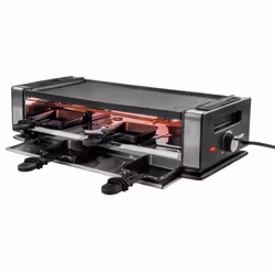 Unold Finesse Basic raclette 8 personne(s) 1200 W Noir, Acier inoxydable