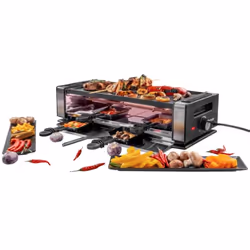 Unold Finesse Basic raclette 8 personne(s) 1200 W Noir, Acier inoxydable - Vue supplémentaire 4