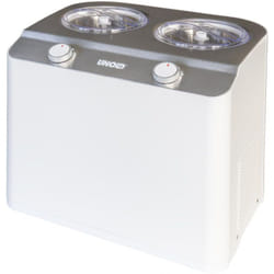 Unold Doppio Compresseur pour sorbetière 2,4 L 250 W Acier satin, Blanc