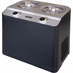 Unold Doppio, Compresseur pour sorbetière, 2,4 L, 2 bols, Noir, Acier satin, 30 min, 1,15 m