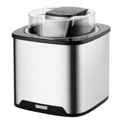 Unold Gelato Sorbetière traditionnelle 1,5 L 12 W Noir, Acier inoxydable