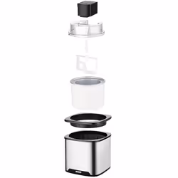 Unold Gelato Sorbetière traditionnelle 1,5 L 12 W Noir, Acier inoxydable - Vue supplémentaire 4