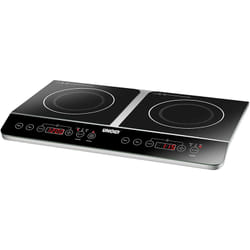 Unold Double Elégance Noir, Acier inoxydable Comptoir 60 cm Plaque avec zone à induction 2 zone(s)