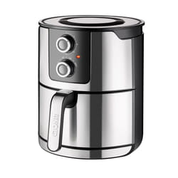 Unold 58655 friteuse Double 5 L 1400 W Friteuse d’air chaud Noir, Acier inoxydable