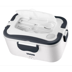 Unold 230.338 gamelle Boîte de rangement alimentaire 1,5 L Acier inoxydable Noir, Blanc