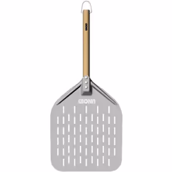 enquête Godet extra-large en aluminium anodisé Poignée en bois de hêtre description Faites cuire votre pizza aussi bien au fo ...