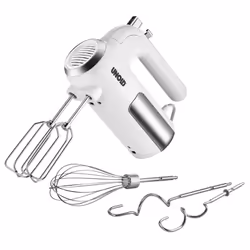 Unold 78710, Batteur à main, Chrome, Blanc, Batteur, Pétrisseur, Mélange, 1,15 m, Plastique, Acier inoxydable, 450 W