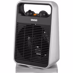 Unold 86116, Chauffage de ventilateur électrique, 75°, Sol, Noir, Argent, Rotatif, 2000 W